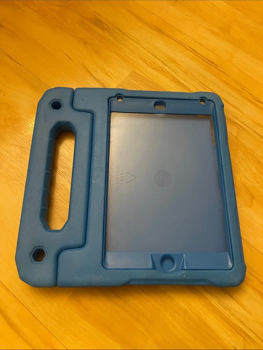 Blue Kid-Friendly iPad mini Case with Handle & Screen Protector